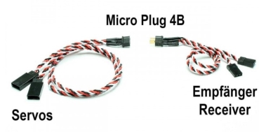 18105 Kabelsatz JR/Uni 2Servos MICRO-Plug